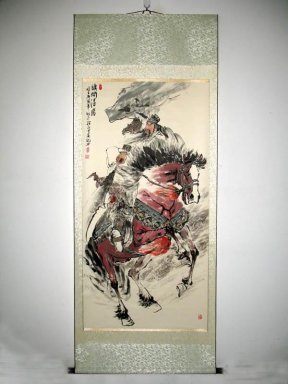 Guanggong - Mounted - Lukisan Cina