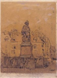 Sketch for `The Statue of Duquesne, Dieppe'