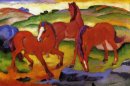 Grazing Horses Iv The Red Horses 1911