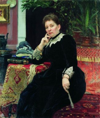 Retrato del filántropo Olga Aleksandrova Sergeyevna Hein