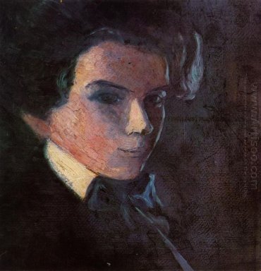 auto-retrato virado para a direita 1907