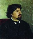 Porträt des Künstlers Wassili Surikow 1885