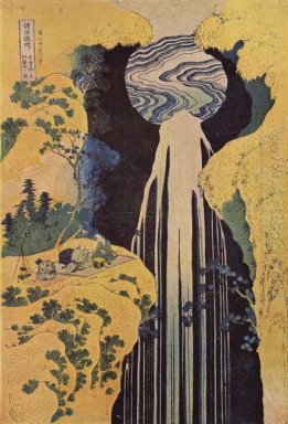 Der Wasserfall von Amida hinter der Kiso Straße