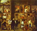 Archiduc Léopold-Guillaume dans sa galerie de peinture, avec l'a