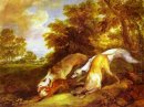 Lévriers chassant A Fox 1785