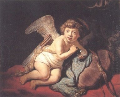 Cupid soffiando bolle di sapone 1634