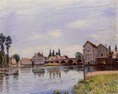 O Loing flui sob a ponte Moret 1892