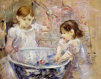 Дети на бассейне 1886