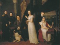 Portrait de famille des chefs d'accusation Morkovs 1813