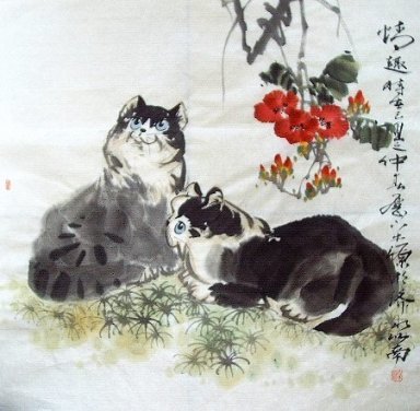 Cat - Pintura Chinesa