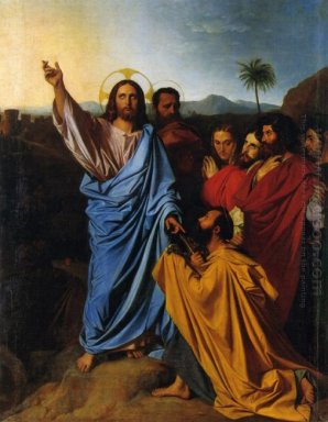Иисус Возвращаясь ключи от Святого Петра 1820