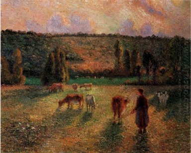 пастушок в Eragny 1884