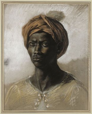 Retrato de um turco em um turbante
