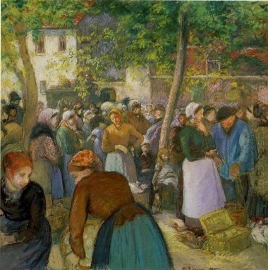 Il mercato del pollame 1885