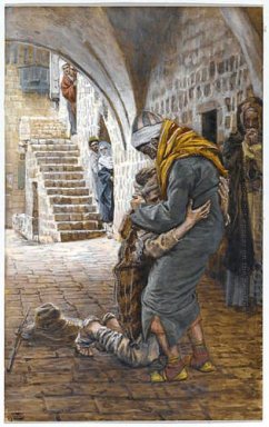 Returen av den Prodigal sonen Illustration för livet av Chri