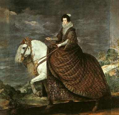 Drottning Isabella av Bourbon Equestrian 1634-1635