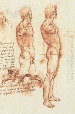 L\'anatomie d\'une nudité masculine et une scène de bataille