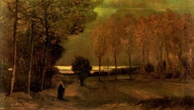 Autumn Landscape At Dusk 1885