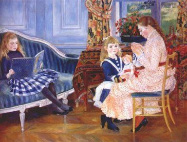 Niños S tarde en Wargemont Marguerite 1884