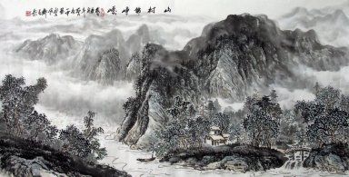 Montagnes et l\'eau - peinture chinoise