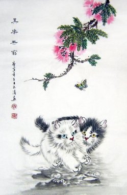 Cat - Chinesische Malerei