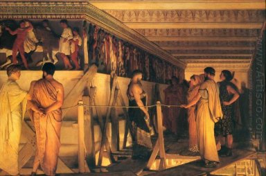 Phidias Menampilkan Frieze Dari Parthenon Ke Teman Nya