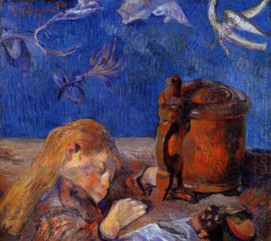 Clovis Gauguin schlafen 1884