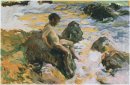 Pojke i Sea Foam 1900