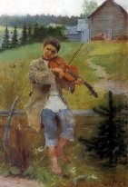 Garçon avec le violon