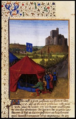 De dood van Bertrand Du Geusclin C 1320 80 Bij Chateauneuf De Ra