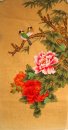 Peony & pássaros - pintura chinesa