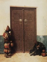 Na porta de uma mesquita 1873
