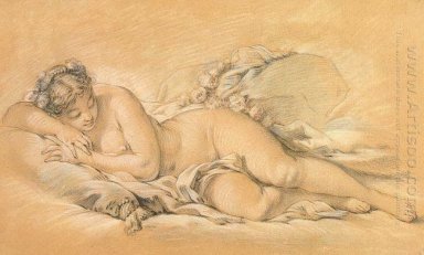 Giovane donna che dorme