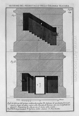 Section du piédestal et la base de la colonne elle-même le princ