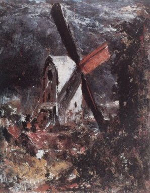 eine Windmühle in der Nähe von Brighton