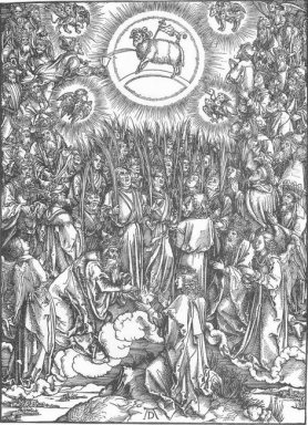 tillbedjan av lammet och psalm av den valda 1498
