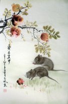 Souris - Peinture chinoise