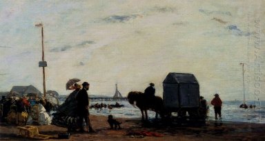 Strandtafereel Trouville 1863