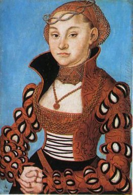 Stående av en Saxon Noblewoman 1534