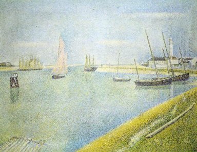 Der Kanal bei Gravelines in Richtung des Meeres 1890