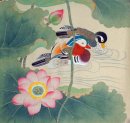 Mandarin Duck - kinesisk målning