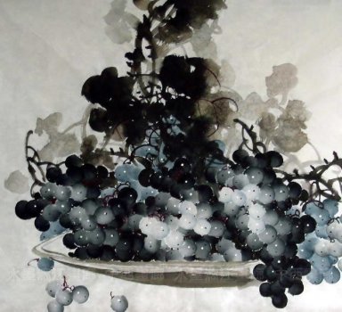 Uvas - Pintura china