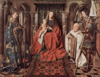 Madonna och barn med Canon Joris Van Der Paele 1436