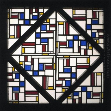 Composición con ventana con cristal coloreado Iii 1917