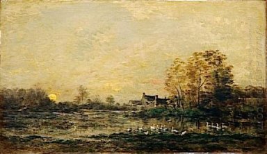 The Bog In The Sunset 1861