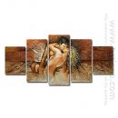 Hand-painted People Oil Painting - Set of 5