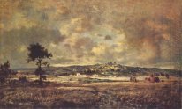 Vista de la llanura de Montmartre X Efecto de la tormenta 1848