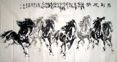 Cavalo-Sucesso - Pintura Chinesa