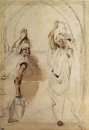 Två kvinnor vid brunnen 1832