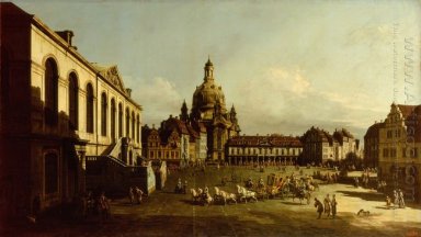 El Neuer Marktplatz En Dresde 1747